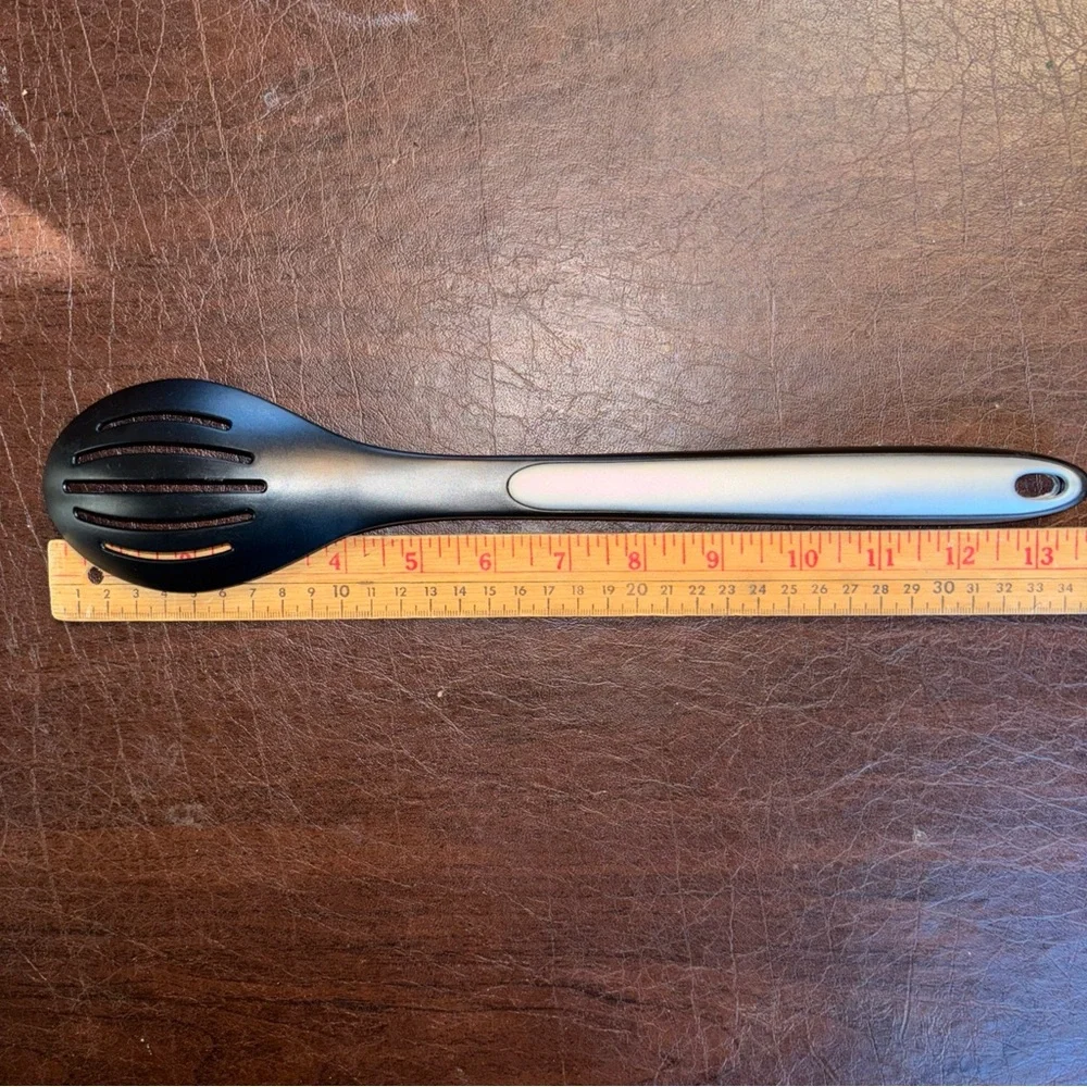 Calphalon Black and Silver‎ Slotted Spoon